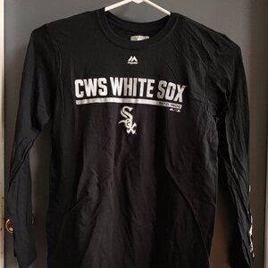 Chicago White Sox Long Sleeve T-Shirt Men's Medium Black White NEVER WORN
